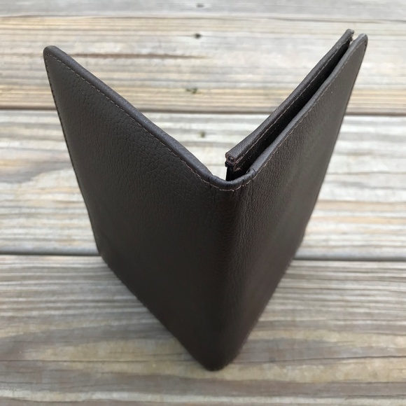 Supreme Leather Passport Cover Bifold  Dark Brown - Picture 5 of 8